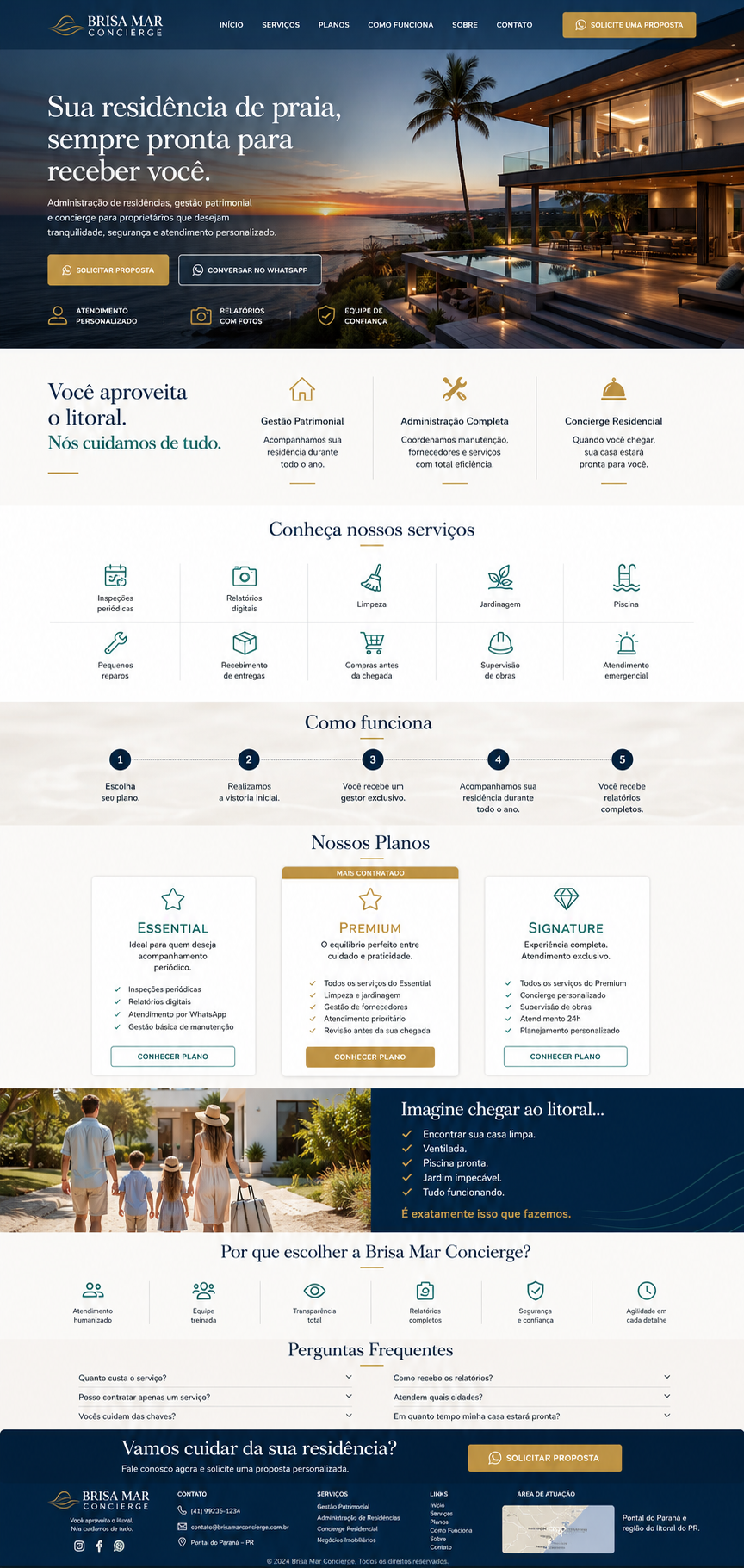 **Cuidamos do seu patrimônio como se fosse nosso.** Mais do que administrar imóveis, oferecemos tranquilidade, segurança e valorização do seu investimento. Nossa equipe acompanha cada detalhe, desde a manutenção preventiva até a gestão completa do imóvel, garantindo praticidade para proprietários e uma experiência impecável para seus hóspedes e locatários. Com atendimento personalizado, transparência e soluções sob medida, transformamos a gestão do seu patrimônio em um serviço simples, eficiente e confiável.